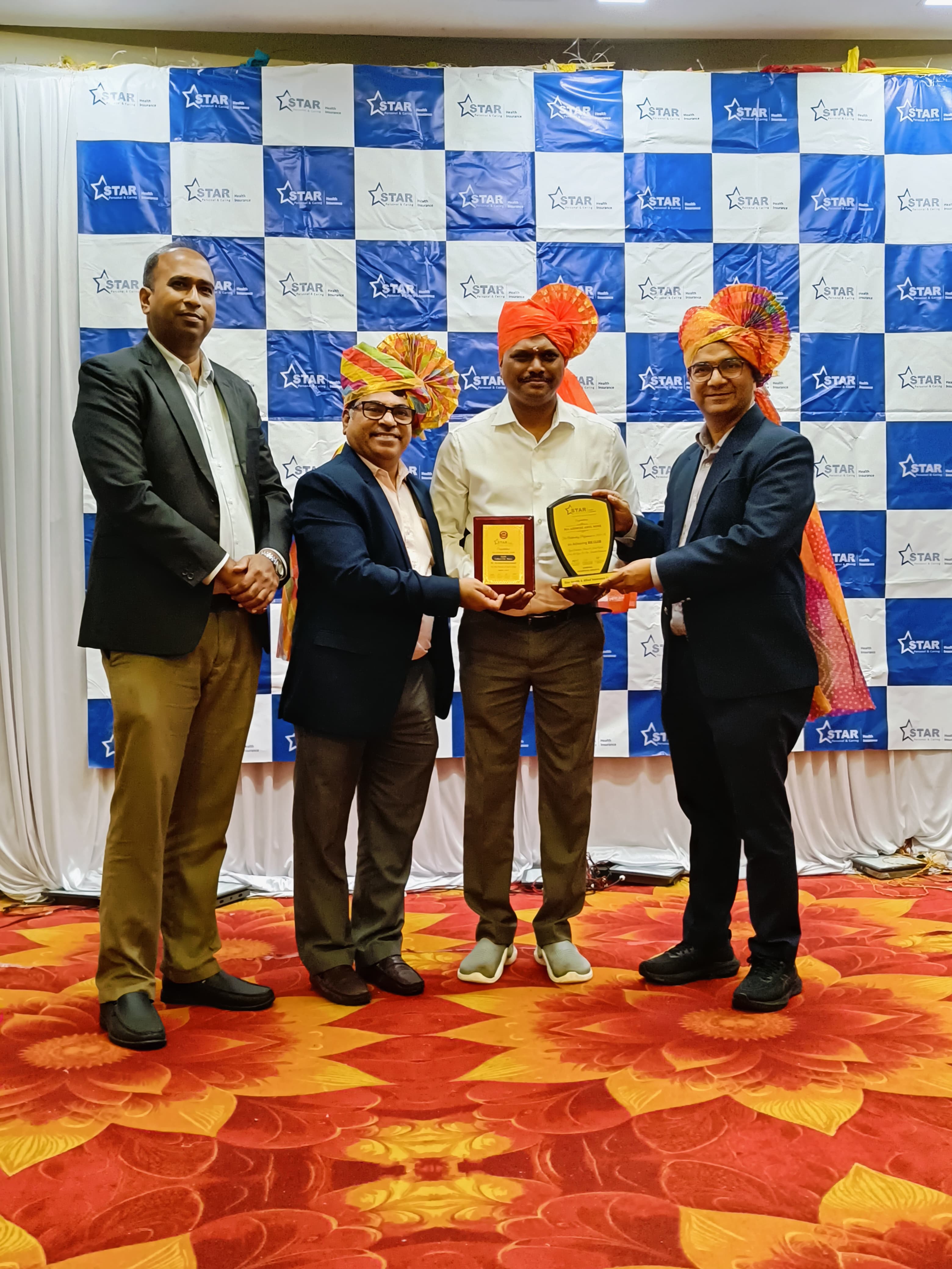 Felicitation from Star Health Insurance Co. for achieve ZM Club Member in F.Y. 2025-2026